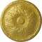 Ekena Millwork Granada Ceiling Medallion (Fits Canopies up to 4 1/4"), Hand-Painted Rich Gold, 15 3/4"OD x 5/8"P CM16GARGS - alternate 1